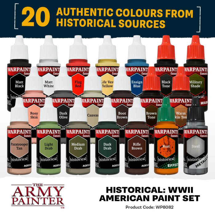 Army Painter - Fanatic: World War II American Paint Set